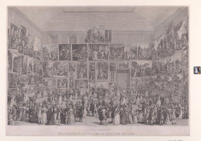 Ausstellung im Salon du Louvre 1787 von Pietro Antonio Martini