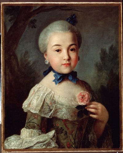 Porträt von Gräfin Varvara Scheremetjewa, 1760 von Pietro Antonio Rotari