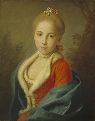 Porträt von Prinzessin Katharina von Holstein-Beck 1750-1811, 1760-1762 von Pietro Antonio Rotari