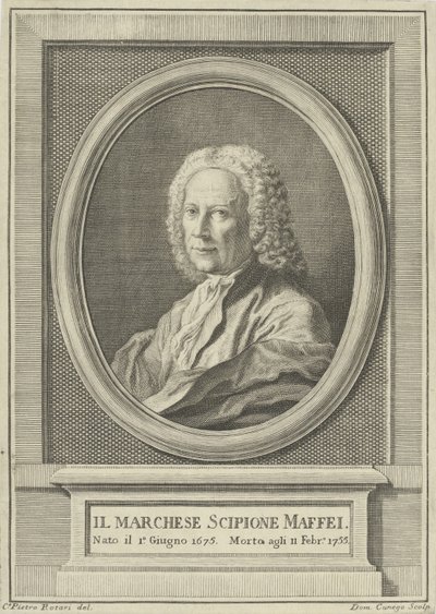 Porträt des Dichters Scipione Maffei, 1675-1755, ca. 1750 von Pietro Antonio Rotari