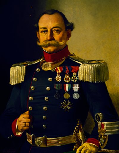 Porträt eines italienischen Obersts von Pietro Baldini