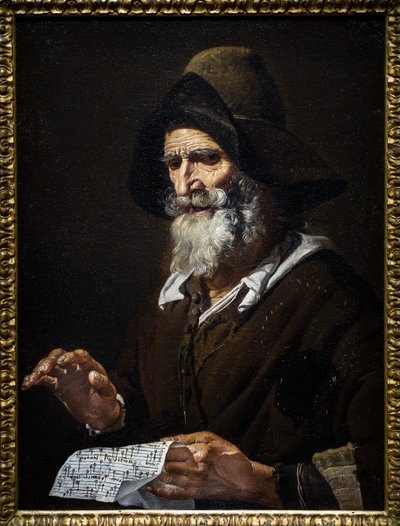 Ein alter Sänger von Pietro Bellotti