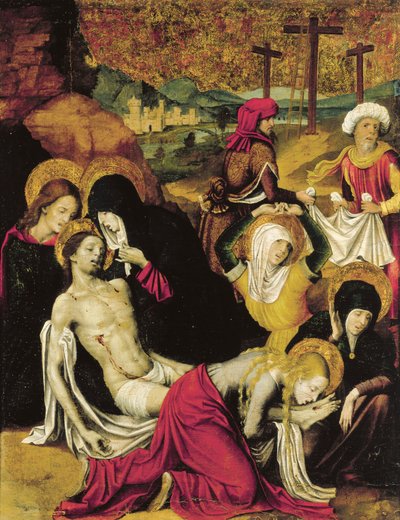 Die Kreuzabnahme Christi, oder Pieta von Tanger, von Pietro Cavaro von Pietro Cavaro