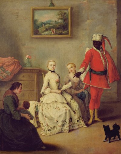 Der Brief des Mauren, ca. 1750 (nach der Restaurierung) von Pietro Longhi