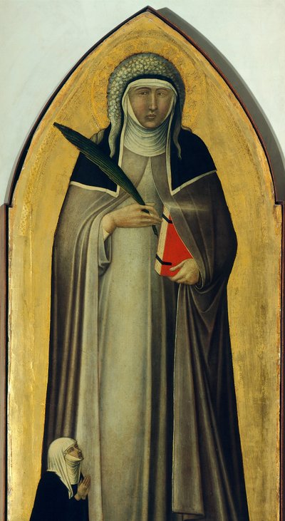 Selige Demut (Detail) von Pietro Lorenzetti
