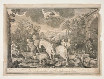 Abrahams Aufbruch nach Kanaan von Pietro Monaco