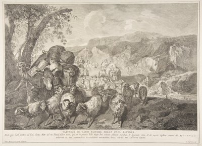 Abreise von David dem Hirten aus dem Haus seines Vaters von Pietro Monaco