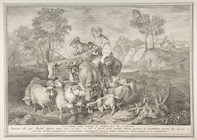 Jakob hütet Labans Herde (Giacobbe, che pasce l