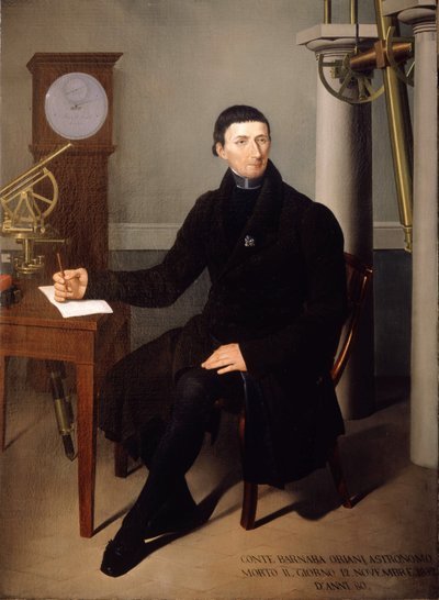 Porträt von Barnaba Oriani, Astronom (1752 - 1832) von N. Carducci. 19. Jahrhundert von Pietro Narducci