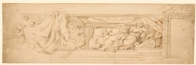 Allegorie der Ewigkeit mit den Wappen der Medici von Pietro Paolo Baldini