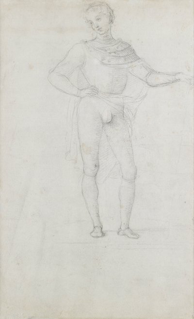 Studie für eine Figur in einer Anbetung der Könige von Pietro Perugino