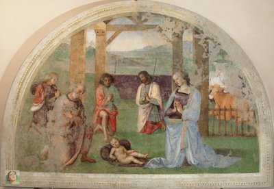 Anbetung der Hirten von Pietro Perugino