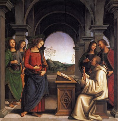 Die Vision des heiligen Bernhard von Pietro Perugino