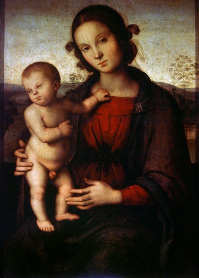 Jungfrau und Kind von Pietro Perugino