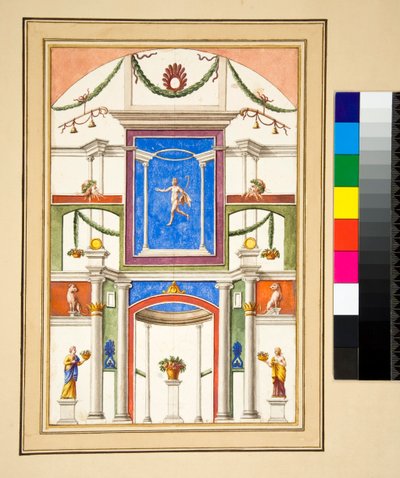 Eine dekorierte Wand von Pietro Santi Bartoli