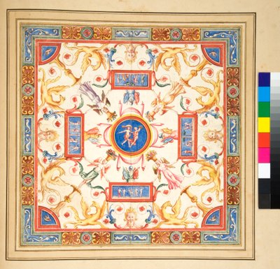 Entwurf für ein Deckenfresko von Pietro Santi Bartoli