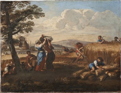 Landschaft mit Ernteszene, von Pietro da Cortona von Pietro da Cortona