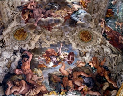 Der Triumph der göttlichen Vorsehung (Detail) von Pietro da Cortona