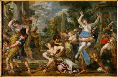Der Raub der Sabinerinnen von Pietro da & Ferri Ciro (1634-89) Cortona