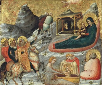 Die Geburt Christi und andere Episoden aus der Kindheit Christi von Pietro da Rimini