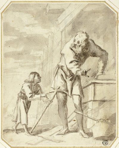 Heiliger Josef mit dem Jesuskind in seiner Werkstatt von Pietro della Vecchia