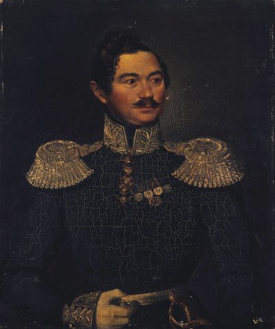Porträt von General Ivan Alexeyevich Orlov 1795-1874, 1835 von Pimen Nikitich Orlov