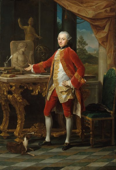 Porträt eines jungen Mannes, ca. 1760-65 von Pompeo Batoni