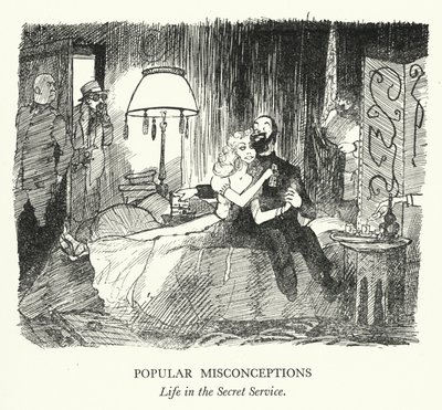 Beliebte Missverständnisse, Leben im Geheimdienst (Lithographie) von Pont (1908 40)