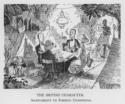 Der britische Charakter, Anpassungsfähigkeit an fremde Bedingungen (Litho) von Pont