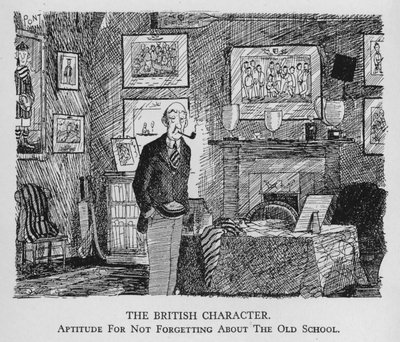 Der britische Charakter; Fähigkeit, die alte Schule nicht zu vergessen von Pont