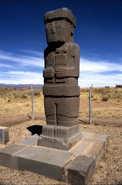 Präkolumbianische archäologische Stätte von Tiahuanaco, Bolivien von Pre Columbian Pre Columbian