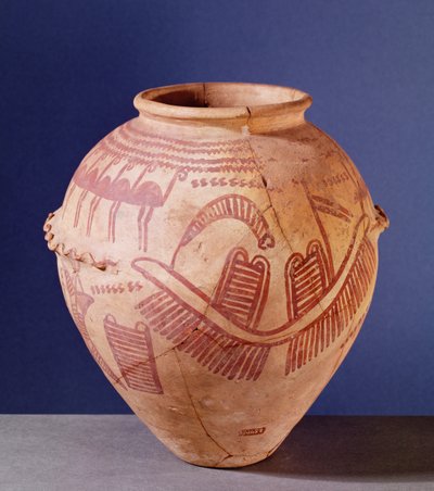 Vase mit zwei Schreinen auf einem Lastkahn, ca. 3500 v. Chr. von Predynastic Period Egyptian