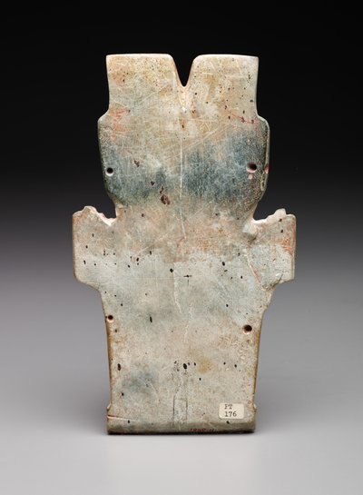 Rückseite einer anthropomorphen Plakette, möglicherweise die Feuerschlange, Präklassische Periode, 800-400 v. Chr. von Prehistoric Prehistoric