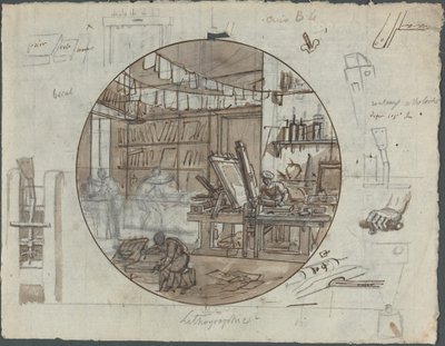Lithographiewerkstatt von Probably French 19th Century