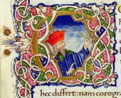 Ms Lat 463 fol.21r Historisierte Initiale 