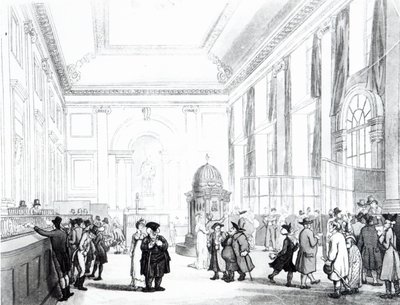Bank of England, Große Halle, aus Ackermanns 