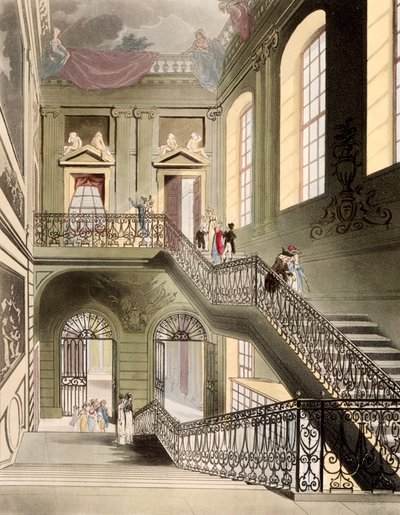 Halle und Treppenhaus im British Museum, aus 