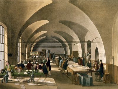 Stempelamt, Somerset House, aus Ackermann