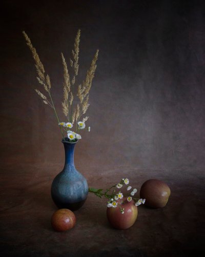 Herbstäpfel und Vase von Purple Bamboo