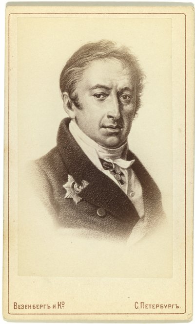 Porträt des Autors und Historikers Nikolai M. Karamsin, 1766-1826 von Pyotr Fyodorovich Borel