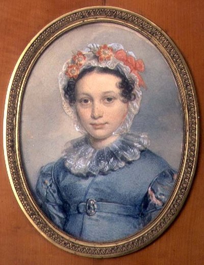 Porträt von Gräfin Sofia Stepanovna Shcherbatova (1798-1885) von Pyotr Fyodorovich Sokolov