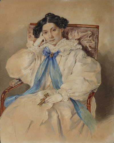 Porträt von Elizabeth Mikhailovna Khitrovo von Pyotr Fyodorovich Sokolov