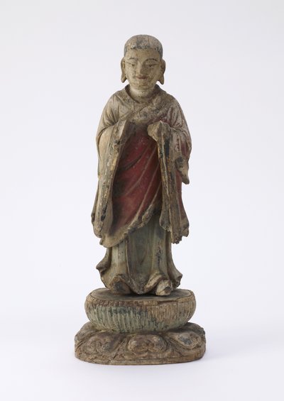Figur des Mönchs A-nan (Ananda) von Qing Dynasty Chinese School