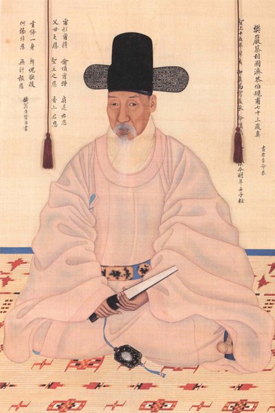 Porträt von Chae Jegong (1720-1799), Gelehrter, Dichter und Oberster Staatsrat während der Herrschaft von König Jeongjo (1776-1800) von Qing Dynasty Chinese School