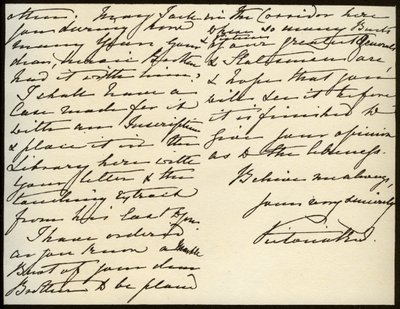 Brief von Königin Victoria an Mary Augusta Gordon, Windsor Castle, 16. März 1885 von Queen Victoria