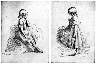 Zwei Radierungen von Königin Victoria, 1840 von Queen Victoria