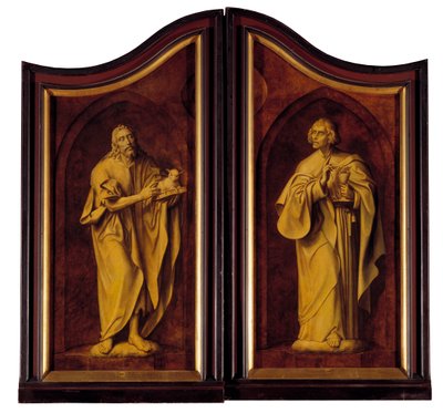 Altarbild der Zunft der Tischler, geschlossen von Quentin Massys or Matsys