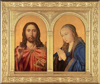 Diptychon: Christus und die Jungfrau, zwischen 1500 und 1550 von Quentin Massys or Metsys