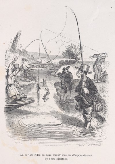 Das plätschernde Wasser scheint unser Unglück zu verspotten, aus den kleinen Elendigkeiten des menschlichen Lebens, 1843 von Quichon