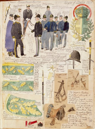 Uniformen der Forstverwaltung des Königreichs Italien von Quinto Cenni